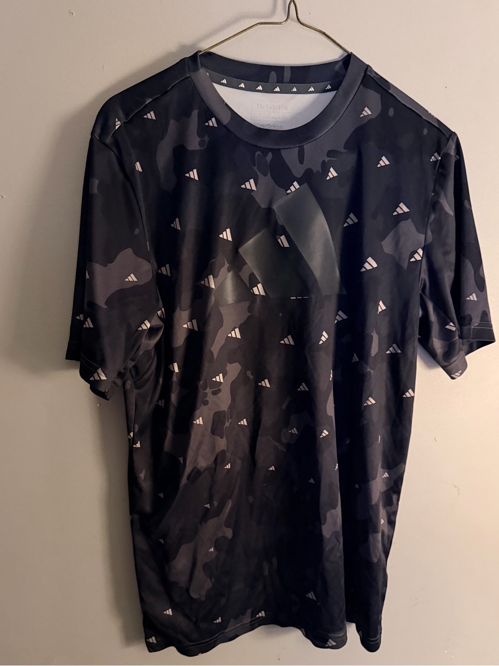 Adidas Kids t shirt athletic aeroready camo